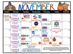 November Calendar